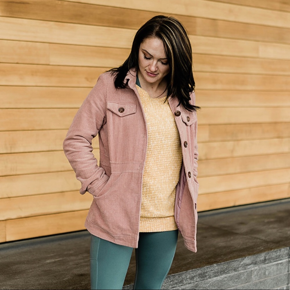 Blush corduroy jacket